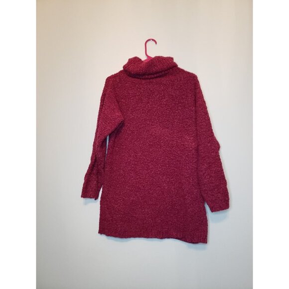 Vtg Sterling Harris Womens Sz M Sweater Long Sleeve Turtleneck Magenta Pullover - Picture 2 of 6